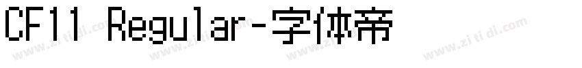 CF11 Regular字体转换